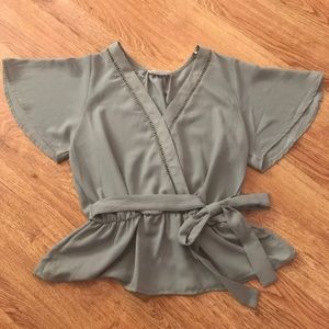 Sienna sky blouse